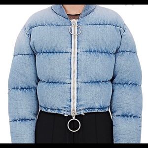Off-white C/O Virgil ABLOH Denim Crop Puffer